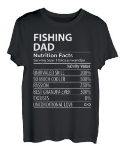 Nährwerte von Fishing Dad | Funny Fishing Dad T-Shirt