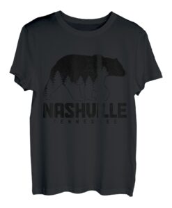 Nashville Tennessee Bear Grizzly Pride im Freien, Vintage-Stil T-Shirt