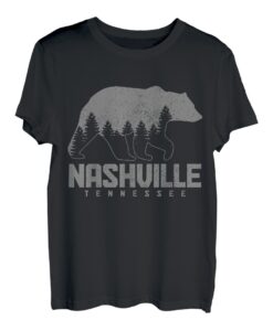 Nashville Tennessee Bear Grizzly Pride im Freien, Vintage-Stil T-Shirt
