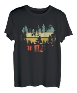 Natur Outdoor Bäume Naturliebhaber Retro Wald T-Shirt