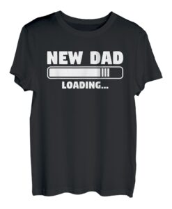 New Dad Loading Gender Reveal Pregnancy Ankündigung T-Shirt