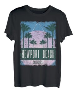 Newport Beach California CA Vintage Vaporwave Retro 80er Jahre T-Shirt