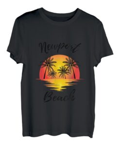 Newport Beach Sunset Original CA Beach einzigartige Neuheit Kunst T-Shirt