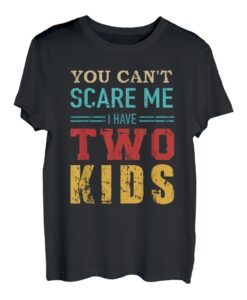 Nicht erschrecken Spruch zwei Kinder Mama Papa vintage T-Shirt
