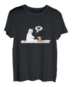 Niedlicher Eisbär Liebhaber Antarktis Arktis Eisbär Kochend T-Shirt