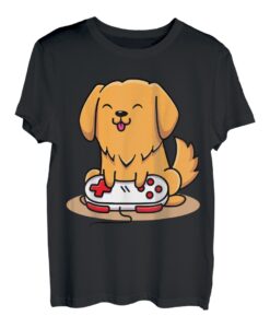 Niedlicher Gaming Hund Video Game Computer Videogame PC T-Shirt