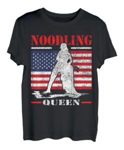 Noodling Queen like fishing but needs skill Waller angeln T-Shirt