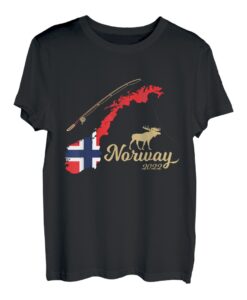 Norway 2022 Fjord Angeln Skandinavien Motive T-Shirt