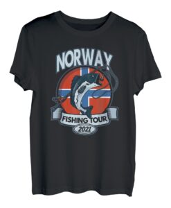Norway Fishing Tour 2021 Fishing Fishing Fishing Gift Norway T-Shirt