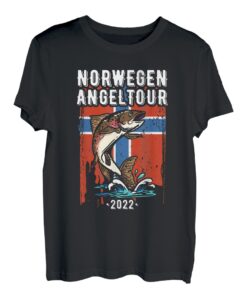 Norwegen Angeltour 2022 Angler Norwegen Angeln Tour T-Shirt
