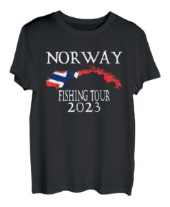 Norwegen Angeltour 2023 Skandinavien Norge Souvenir Norwegen T-Shirt