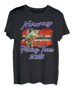 Norwegen Norge Fishing Team 2023 Skandinavien Norwegen Souvenir T-Shirt