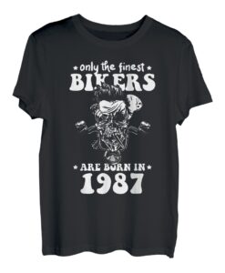 Nur die besten Biker werden 1987 Biker Motorrad Tee geboren T-Shirt