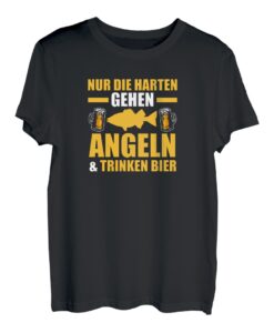 nur die harten gehen Angeln Angeln bier & angeln Pullover Hoodie