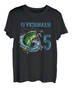 O-Fishally 5 Years Old Fisherman 5th Birthday Angeln T-Shirt