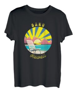 Oahu Retro Sonnenuntergang & Strandurlaub T-Shirt