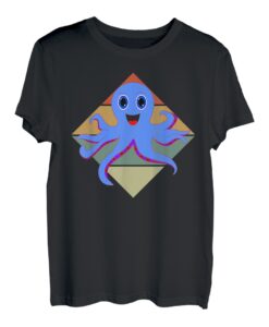 Octopus Artwork Meerestiere Kawaii Fisch T-Shirt