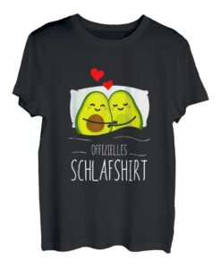 Offizielles Schlafshirt Avocado Pyjama Nachthemd Alpaka T-Shirt