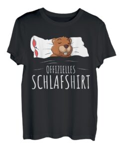 Offizielles Schlafshirt Biber Schlafen T-Shirt