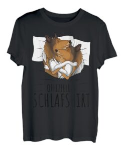 Offizielles Schlafshirt Collie Hund T-Shirt