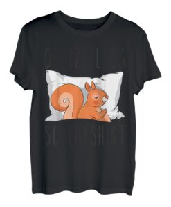 Offizielles Schlafshirt Eichhörnchen Schlafanzug Schlafen T-Shirt