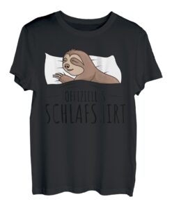 Offizielles Schlafshirt Faultier Schlafen Chillen T-Shirt