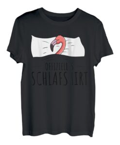 Offizielles Schlafshirt Flamingo Schlafanzug Mädchen Frauen T-Shirt