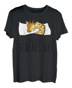 Offizielles Schlafshirt Giraffe Schlafen Chillen T-Shirt