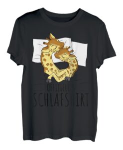 Offizielles Schlafshirt Giraffe Schlafen T-Shirt