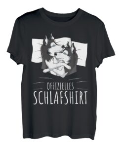 Offizielles Schlafshirt Husky Hunde T-Shirt