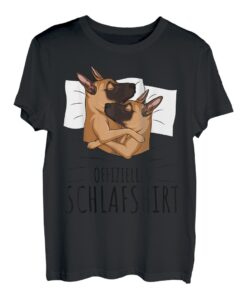 Offizielles Schlafshirt Malinois Hund Schlafen T-Shirt