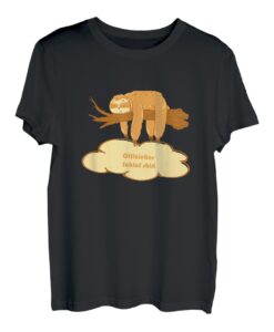 Offizielles Schlafshirt mit schlafendem Faultier T-Shirt