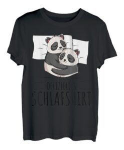 Offizielles Schlafshirt Panda Pandabär T-Shirt