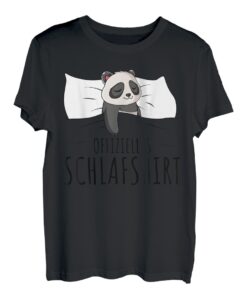 Offizielles Schlafshirt Panda Schlafanzug Pandabär T-Shirt