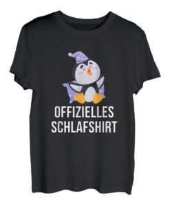 Offizielles Schlafshirt Pyjama Schlafanzug Pinguin T-Shirt