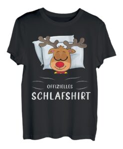 Offizielles Schlafshirt Rentier Schlafanzug Süße liebhaber T-Shirt