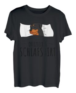 Offizielles Schlafshirt Rottweiler Hund T-Shirt