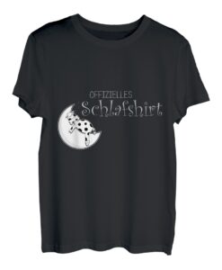 Offizielles Schlafshirt Schlafanzug Kuh Mond Geschenkidee T-Shirt