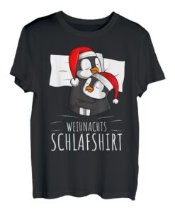 Offizielles Schlafshirt Weihnachten Pinguin Penguin T-Shirt