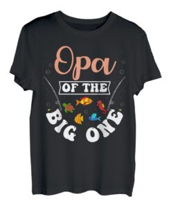 Opa Of The Big One Angeln, Geburtstagsparty, Geburtstag, Feier T-Shirt