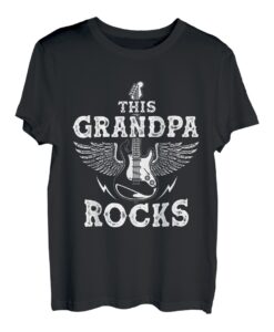Opa rockt Musikliebhabergeschenk Papa Vater Vatertag T-Shirt