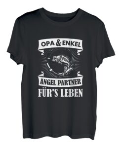 Opa und Enkel Angel Partner Angelpartner T-Shirt