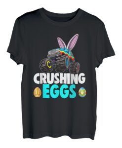 Oster-Junge Monster Truck Crushing Egg Bunny Ostertag T-Shirt