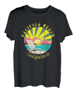 Pacifica Beach Retro Sonnenuntergang & Strandurlaub T-Shirt