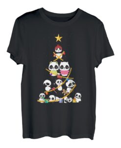 Pandas Weihnachtsbaum Süß Weihnachten Geschenk Damen Herren T-Shirt