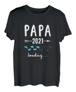 Papa 2021 Werdender Vater Eltern Schwangerschaft Geschenk T-Shirt