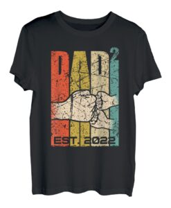 Papa 2022 werdender Papa Zwillinge Vater zwei Kinder T-Shirt