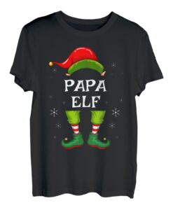 Papa Elf shirt Familien Weihnachten Geschenk für Vater T-Shirt