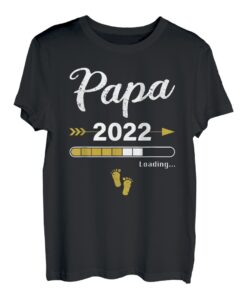 Papa Loading 2022 Werdender Vater Baby Geburt Daddy to Be T-Shirt