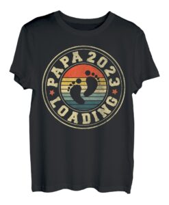Papa Loading 2023 Schwangerschaft Werdender Vater 2023 T-Shirt
